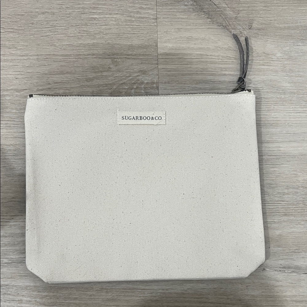Sugar Boo & Co Coco Chanel Quote Cream Canvas Pouch - Picture 4 of 6